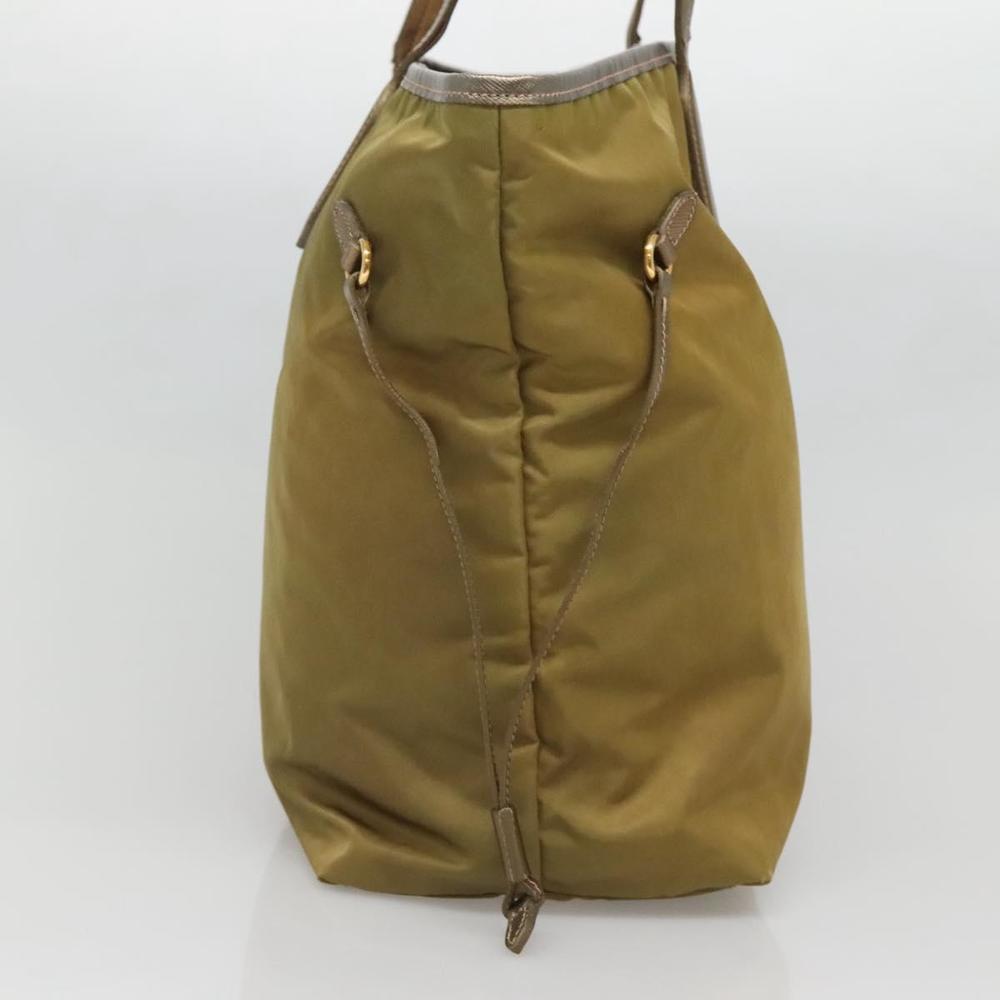 PRADA Tote Bag Nylon Green Auth 130186 - Picture 3 of 16
